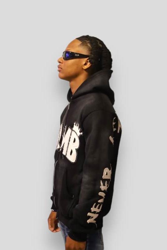 *Pre-Order* Black "NLMB" Zip-Up