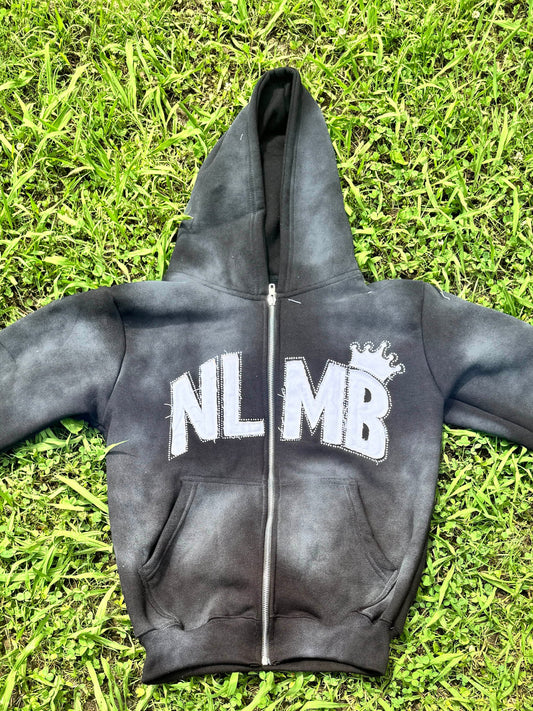 *Pre-Order* Black "NLMB" Zip-Up